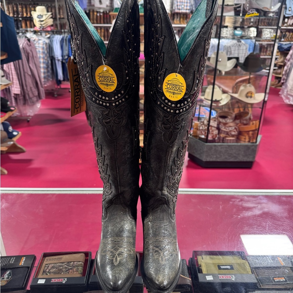 Corral Black Western Boots